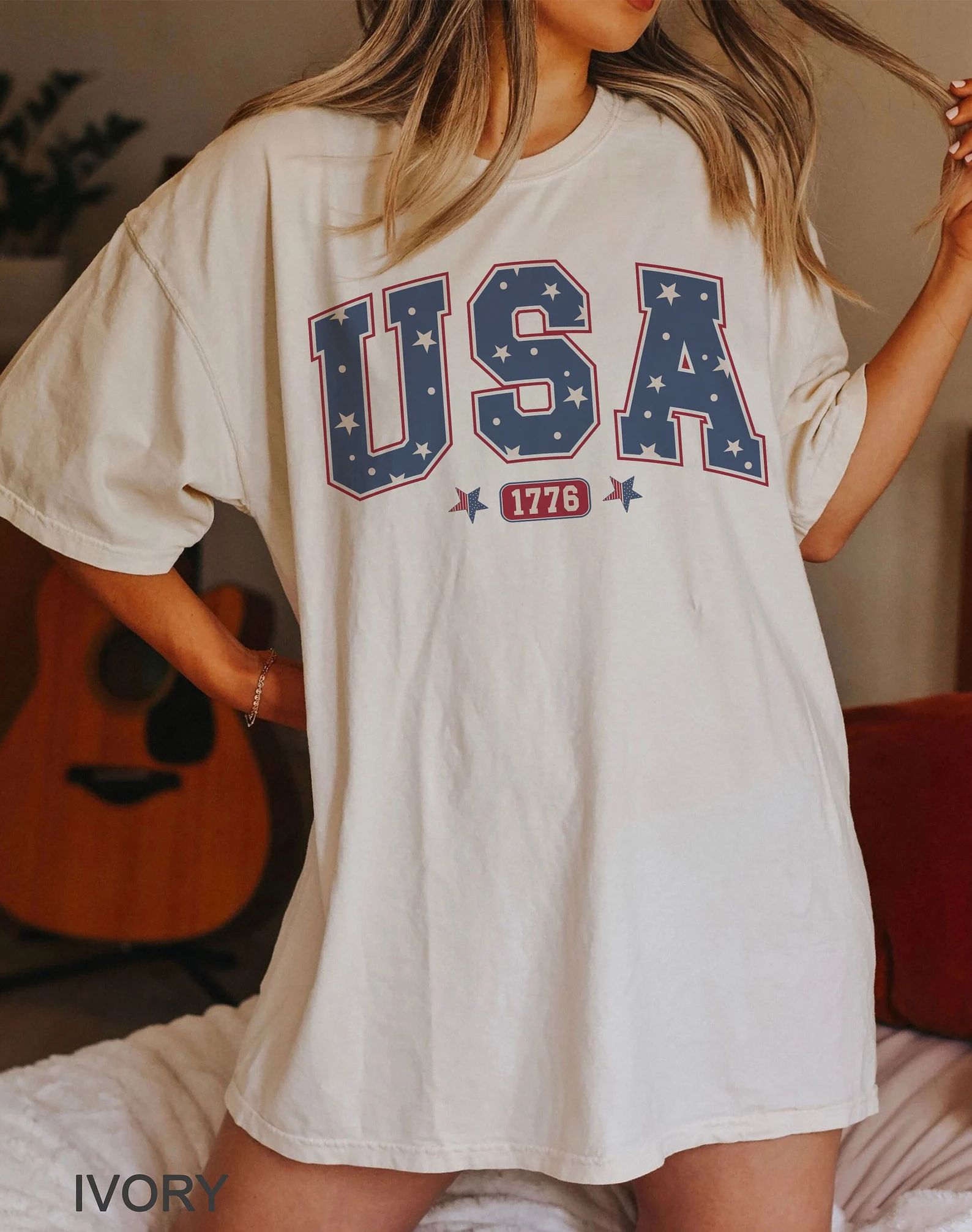 America T-shirt, Vintage USA T-shirt, 4th of July, 4th of July T-shirt, Independence Day T-shirt,... | Etsy (US)