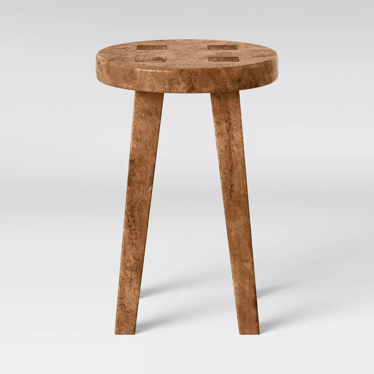 Woodland Carved Wood Accent Table Brown - Threshold™ | Target