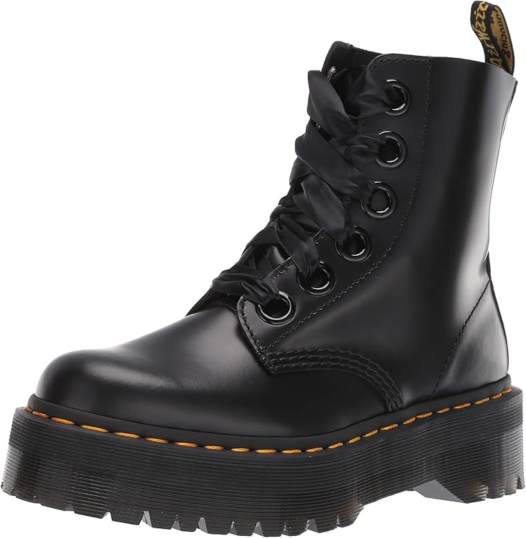 Dr. Martens Women's Molly Combat Boot | Amazon (US)