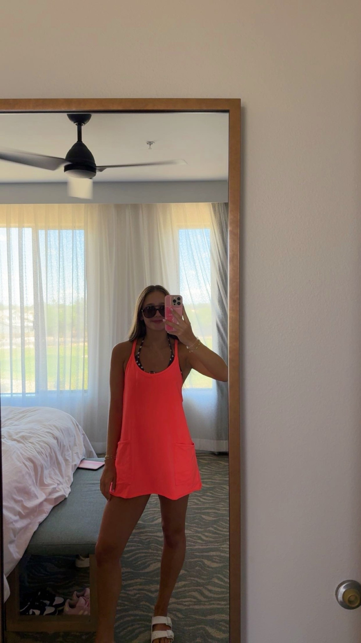 Summer outfit inspo! I love this free people movement romper as a cover up! Size xs everything! 