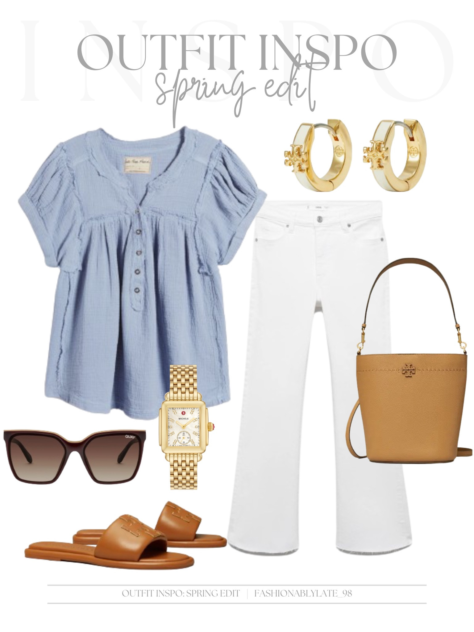 spring outfit inspo 

spring outfit ideas | nordstrom | white jeans outfit | white denim outfit ideas | tory burch | gold accessories 

#LTKShoeCrush #LTKItBag #LTKStyleTip