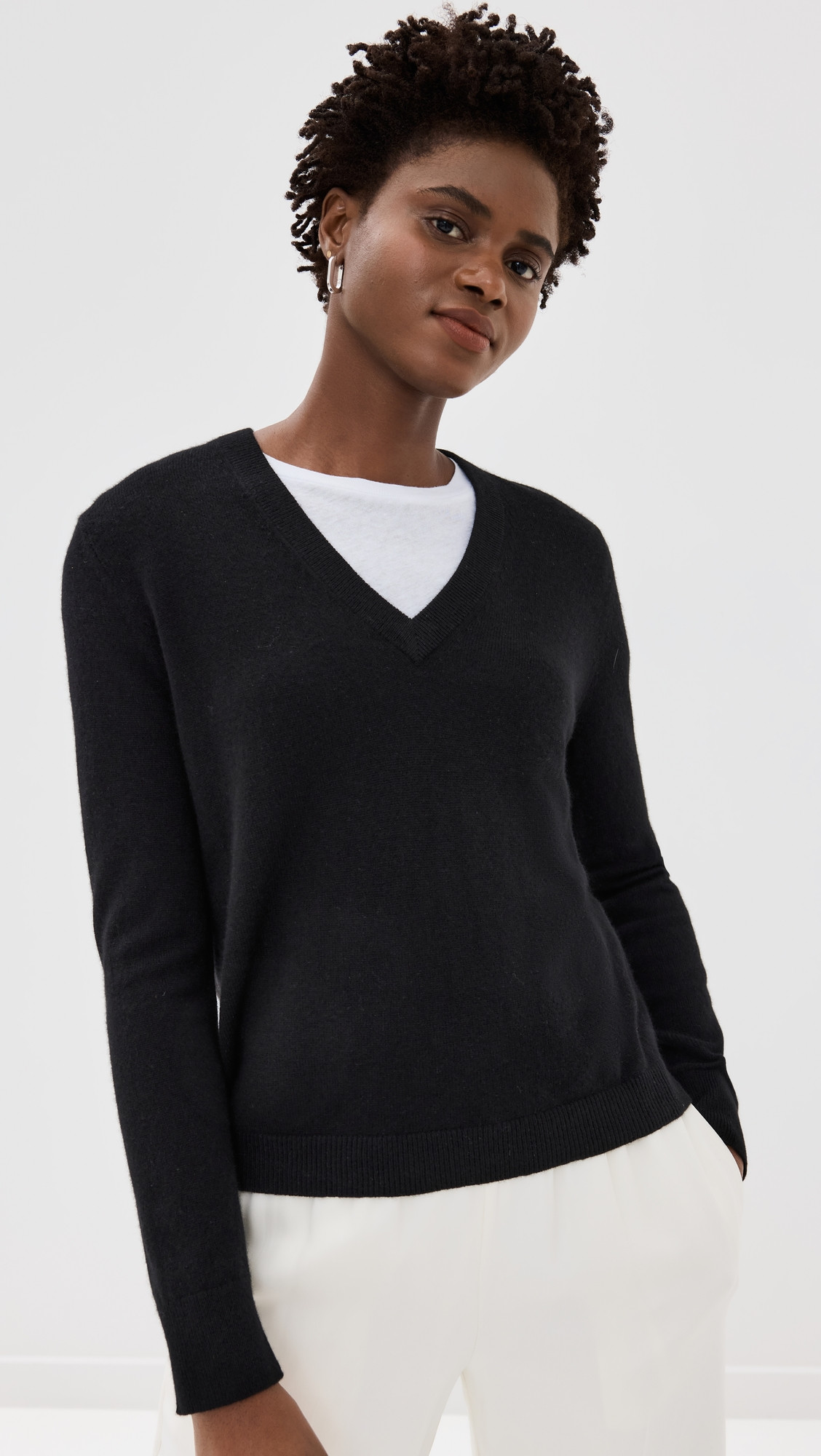 Jenni Kayne Flynn Cashmere Sweater Black XL | Shopbop