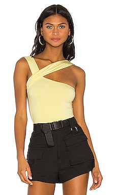 h:ours Halsey Bodysuit in Butter Yellow from Revolve.com | Revolve Clothing (Global)