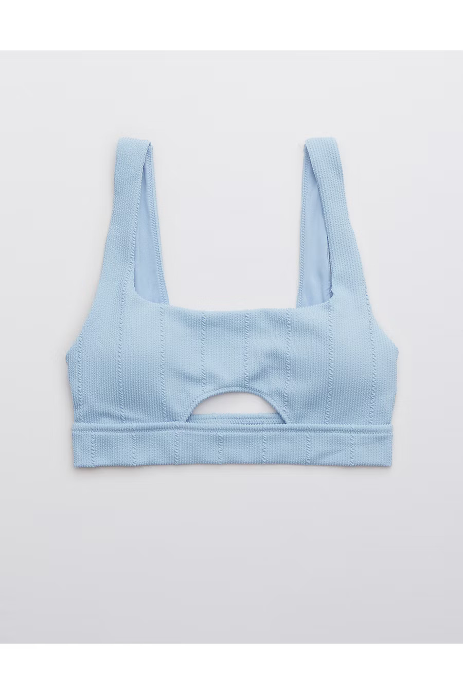 Aerie Crinkle Cut Out Scoop Bikini Top | American Eagle Outfitters (US & CA)
