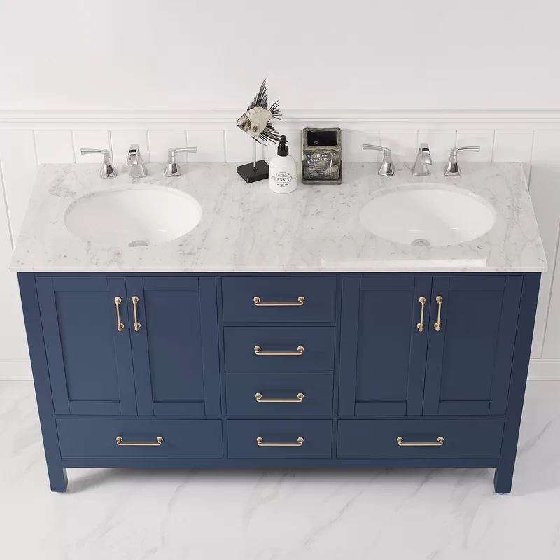 Drexler 60" Double Bathroom Vanity Set | Wayfair North America