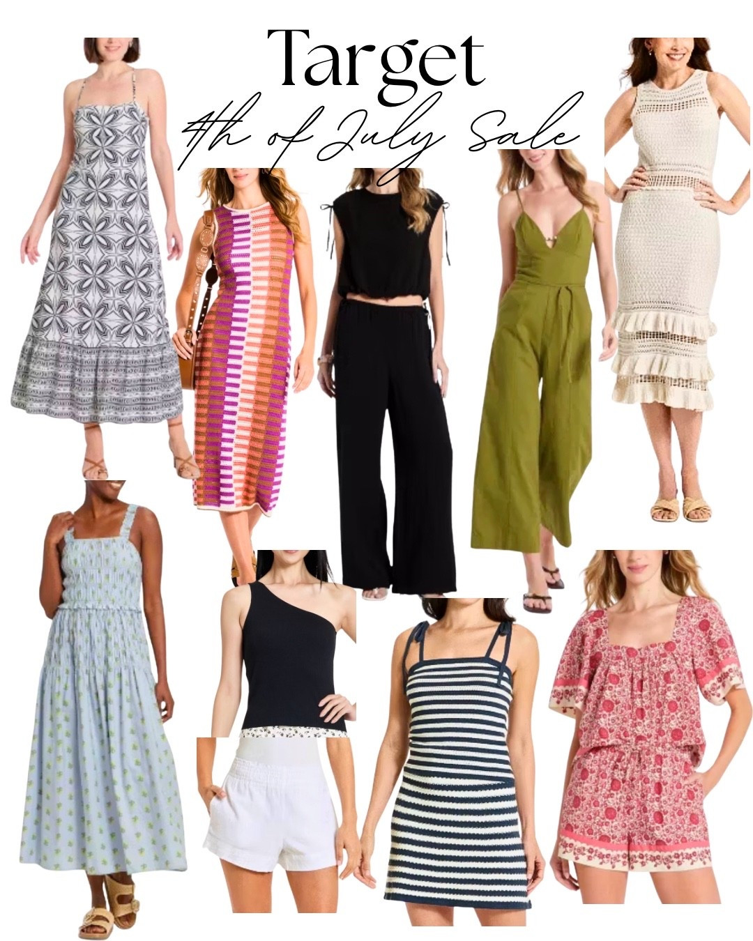 Beautiful dresses and summer outfits from Target’s 4th of July sale!
#LTKTarget
#LTKSUMMER

#LTKSaleAlert