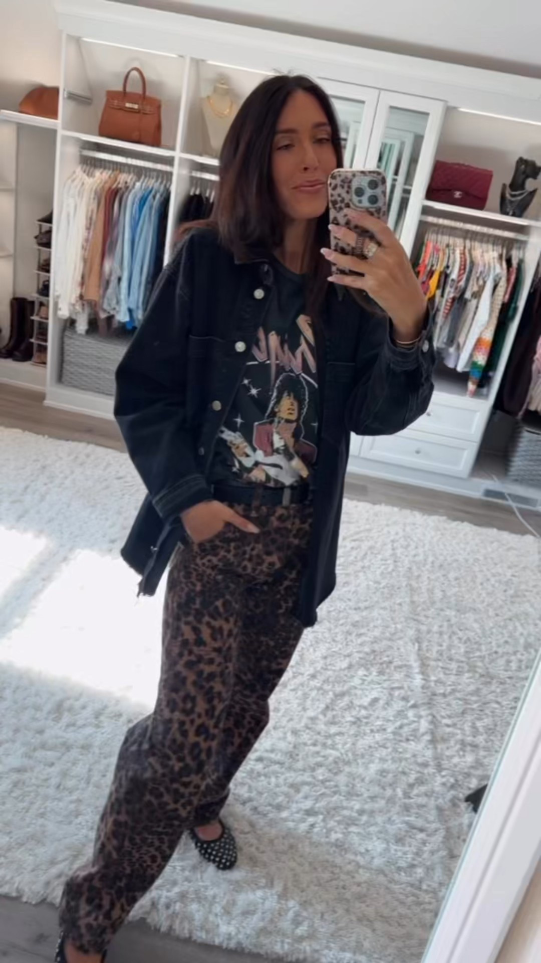 A fun lunch outfit!!✨🤩
I am loving flats for spring!!! Also, these leopard jeans are only $60 right now🙌🏼

#LTKStyleTip #LTKSaleAlert