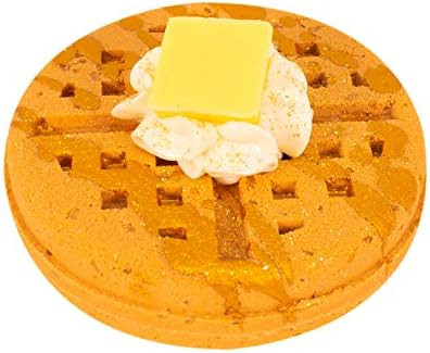 Waffle Bath Bomb, Stress Relieving Bath Bomb For Women, Soothing Bath Bomb For Kids, Handmade with E | Amazon (US)