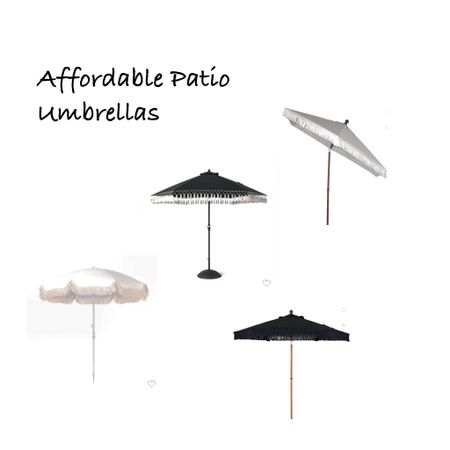 Affordable patio outdoor fringe umbrellas from Walmart and target  

#LTKunder50 #LTKhome #LTKunder100