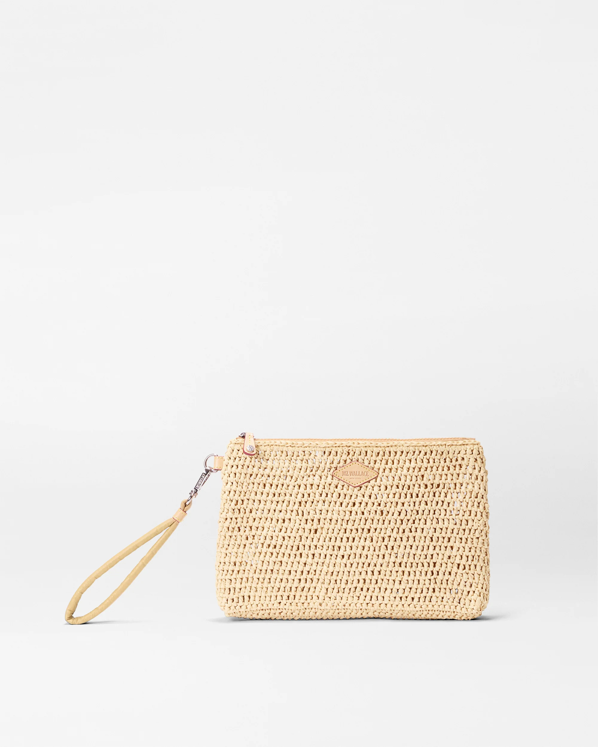 Crochet/Camel Crochet Clutch | MZ Wallace