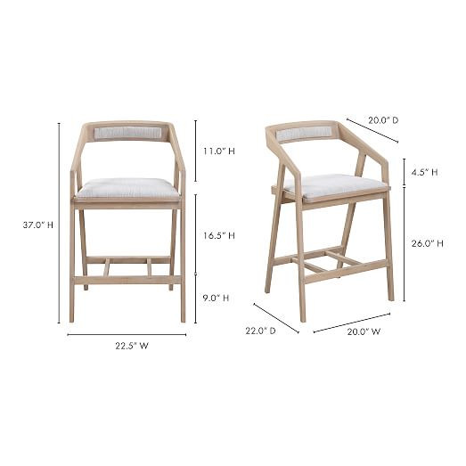 Angled Frame Bar & Counter Stools | West Elm (US)