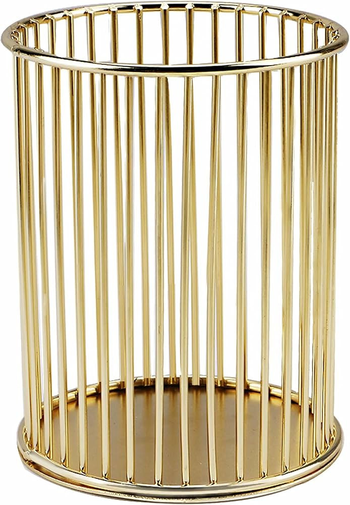 Pen Pencil Holder, Metal Wire Pen Pencil Cup Holders for Desk Cute Organizer, Makeup Brushes Cup ... | Amazon (US)
