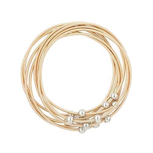 NTLX Guitar String Bracelet – Multi Strand Stackable Stretch Bracelets for Women – Bohemian B... | Amazon (US)