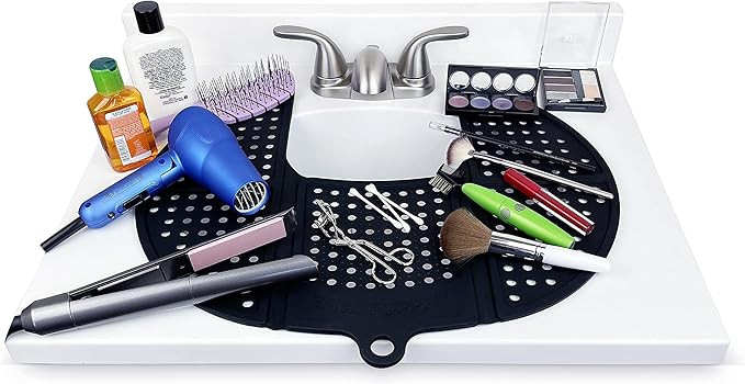 Sink Topper, Bathroom Sink Cover for Counter Space. Makeup Organizer Mat and Must Have Bathroom G... | Amazon (US)