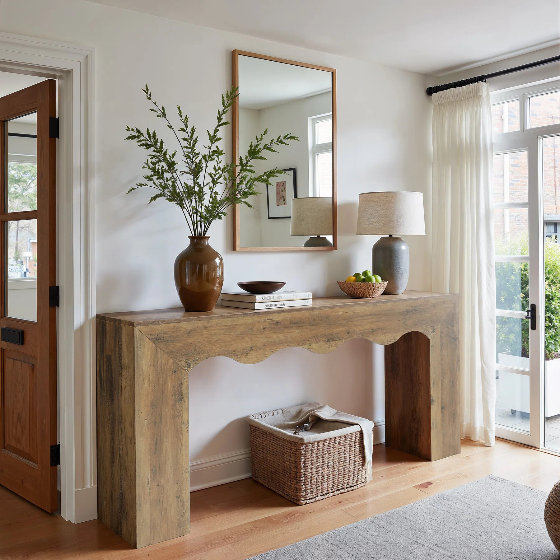 63" Long  Farmhouse Console Table | Wayfair North America