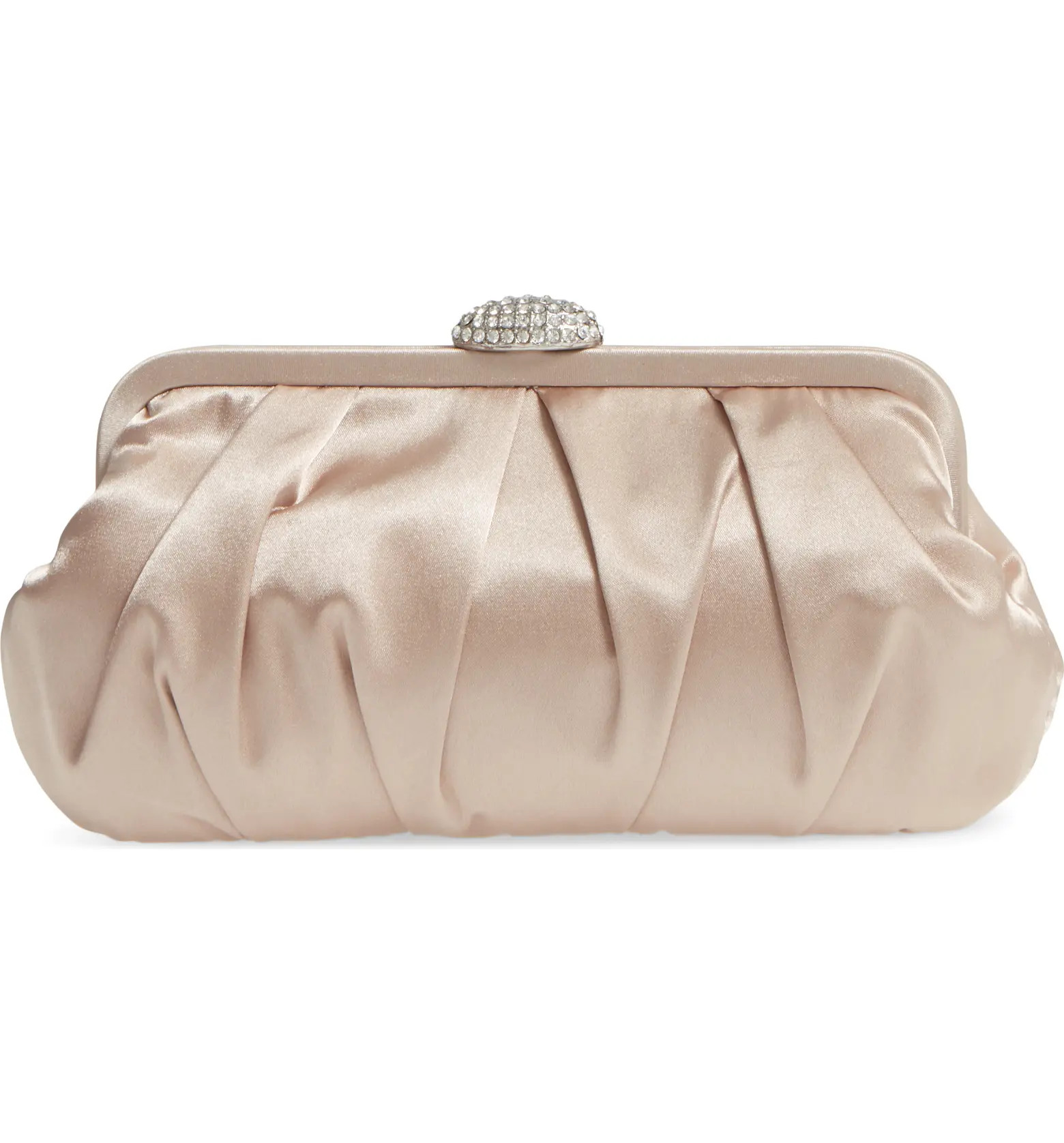 Concord Pleated Satin Frame Clutch | Nordstrom