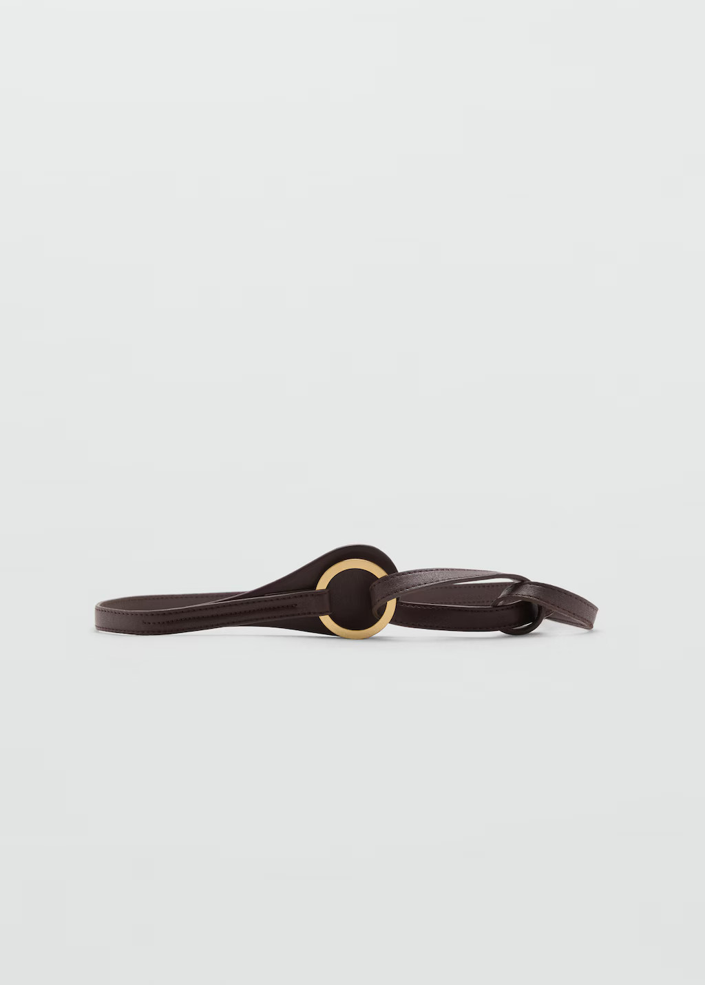 Thin belt with maxi-buckle | Mango (US/MX/AU)