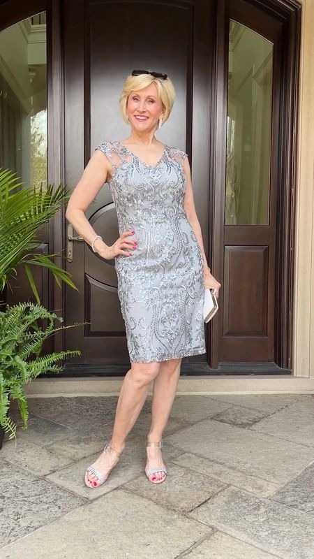 Shine in silver as mother of the bride or even as a guest to a semi-formal wedding.
Get this striking silver cocktail dress today!


#LTKwedding #LTKstyletip #LTKover40