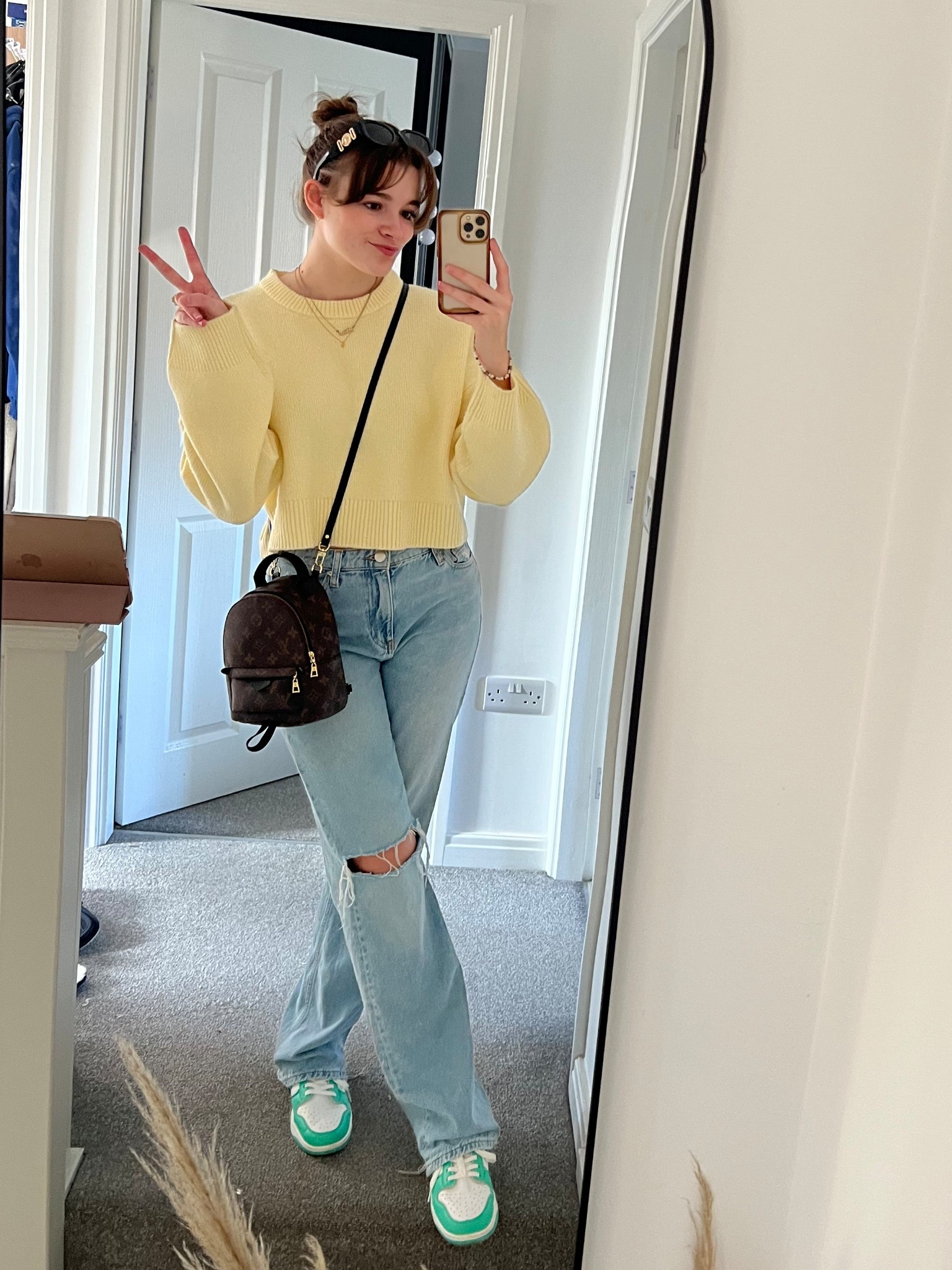 The sun is here and so are the pastels 🥹 

I absolutely adore this jumper from Primark!! I’ll be adding so much more colour to my wardrobe this spring so stick around 🌷 

Who said you can’t wear knitwear in spring? ✨

Spring knitwear, pastel yellow, yellow jumper, casual outfit, easy outfits, Nike dunks, boyfriend jeans, spring outfit, everyday outfit 

#LTKstyletip #LTKspring #LTKuk