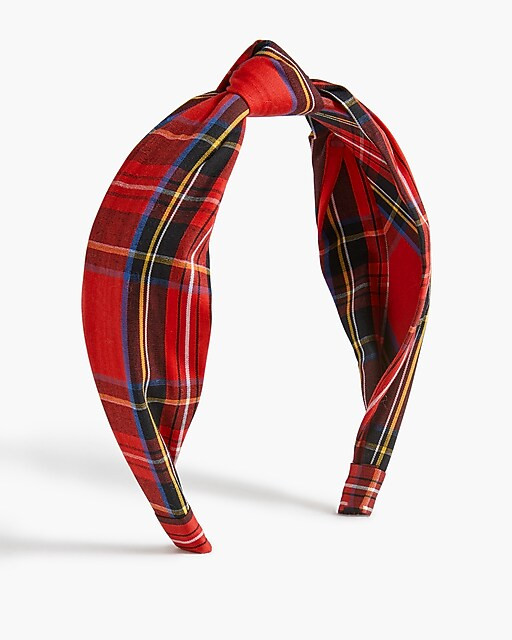 Tartan knot headband | J.Crew Factory