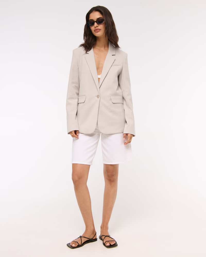 Women's Classic Suiting Blazer | Women's Office Approved | Abercrombie.com | Abercrombie & Fitch (US)