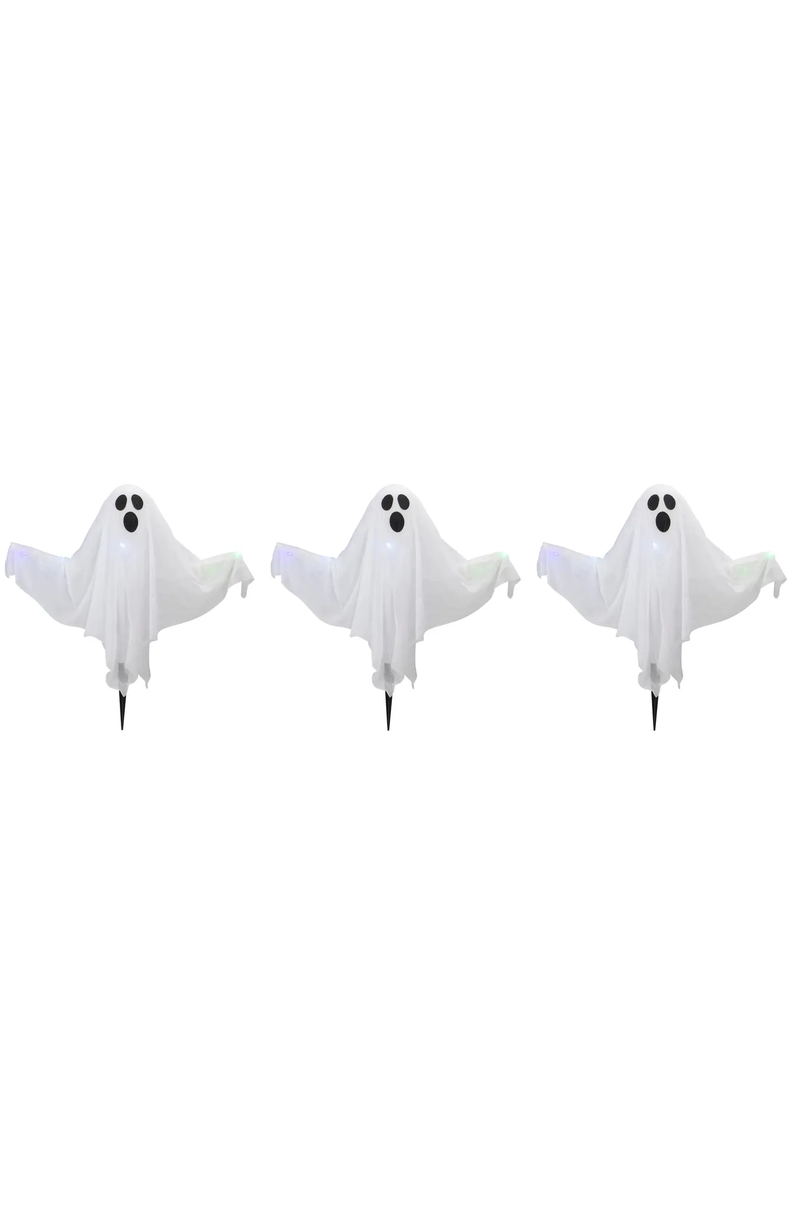 Northlight Lighted Color Changing Ghost Halloween Lawn Stakes - 20" - Multicolor - Set of 3 | Nor... | Nordstrom