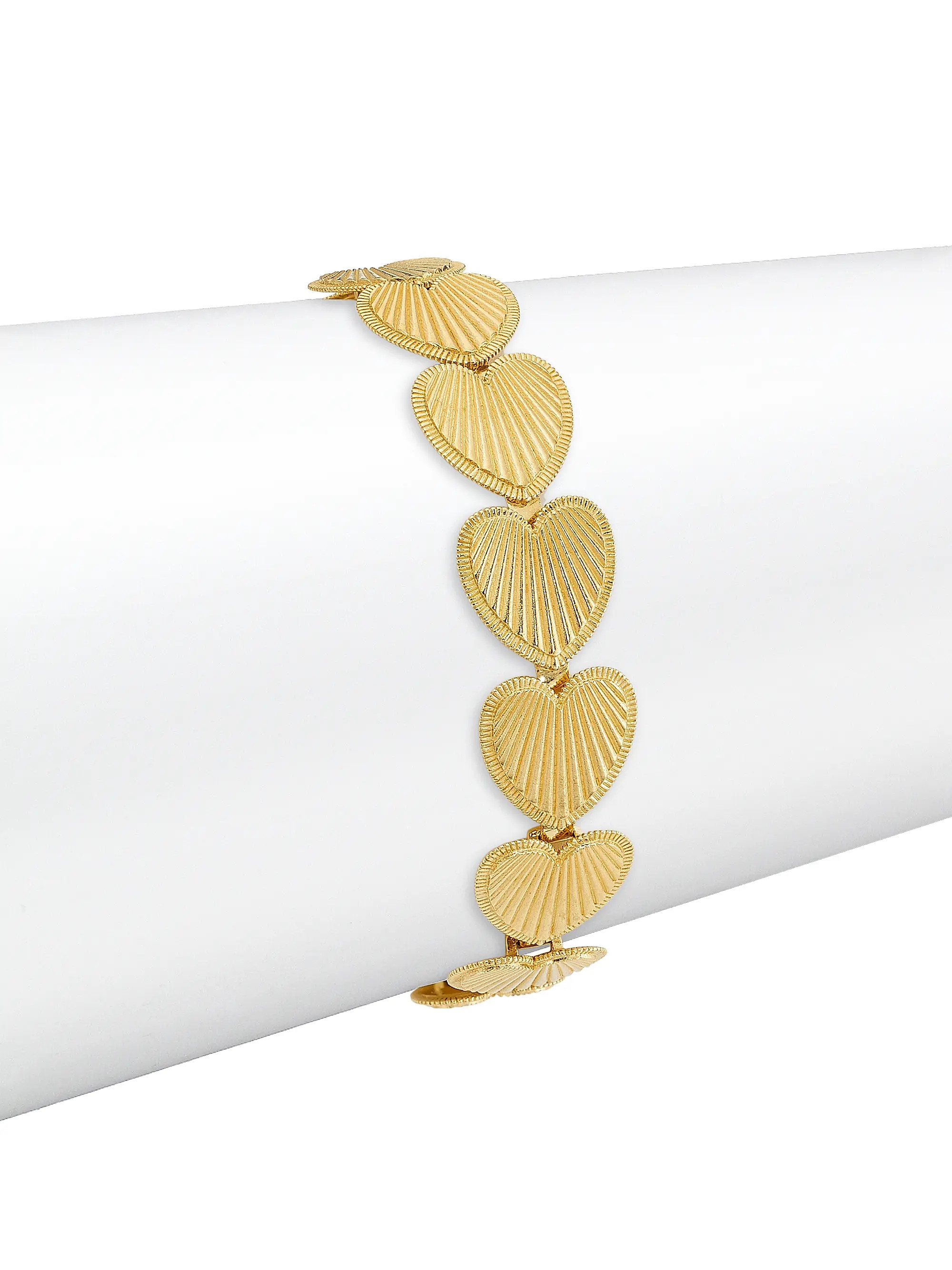 True Love 18K Yellow Gold Heart Token Bracelet | Saks Fifth Avenue