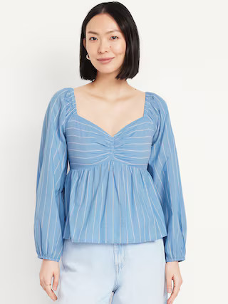 Striped Peplum Top | Old Navy (US)