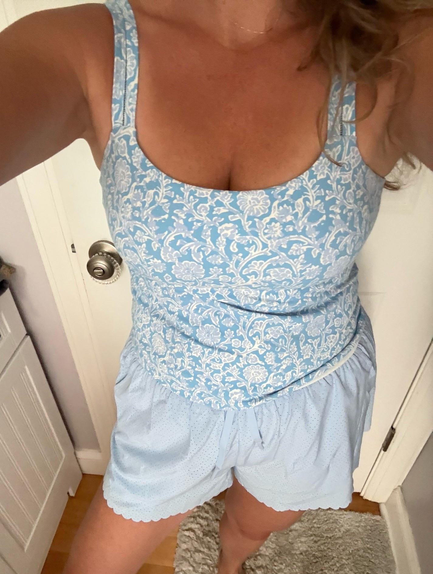 Cutest new activewear from Target! Top is padded with great support / wearing a L. Shorts have the cutest scallop detail for every day wear but also to dress up for errands! Wearing a M

#LTKootd #LTKmomlife #LTKActive