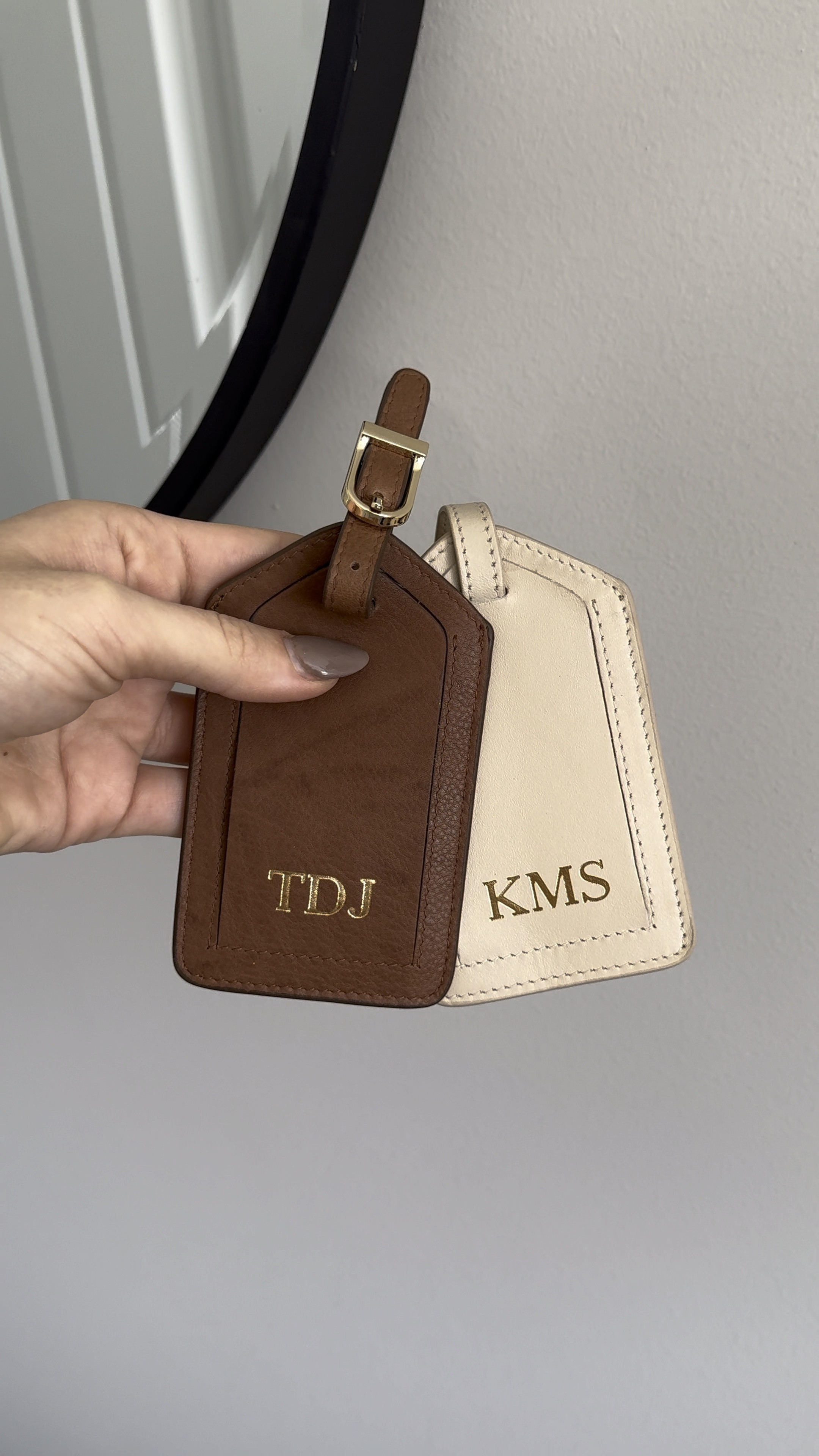 his + her travel luggage tags! love that they’re leather, personalized, and customized! found on etsy 🫶🏼 perfect valentines gift or wedding gift!

#LTKtravel #LTKGiftGuide #LTKwedding