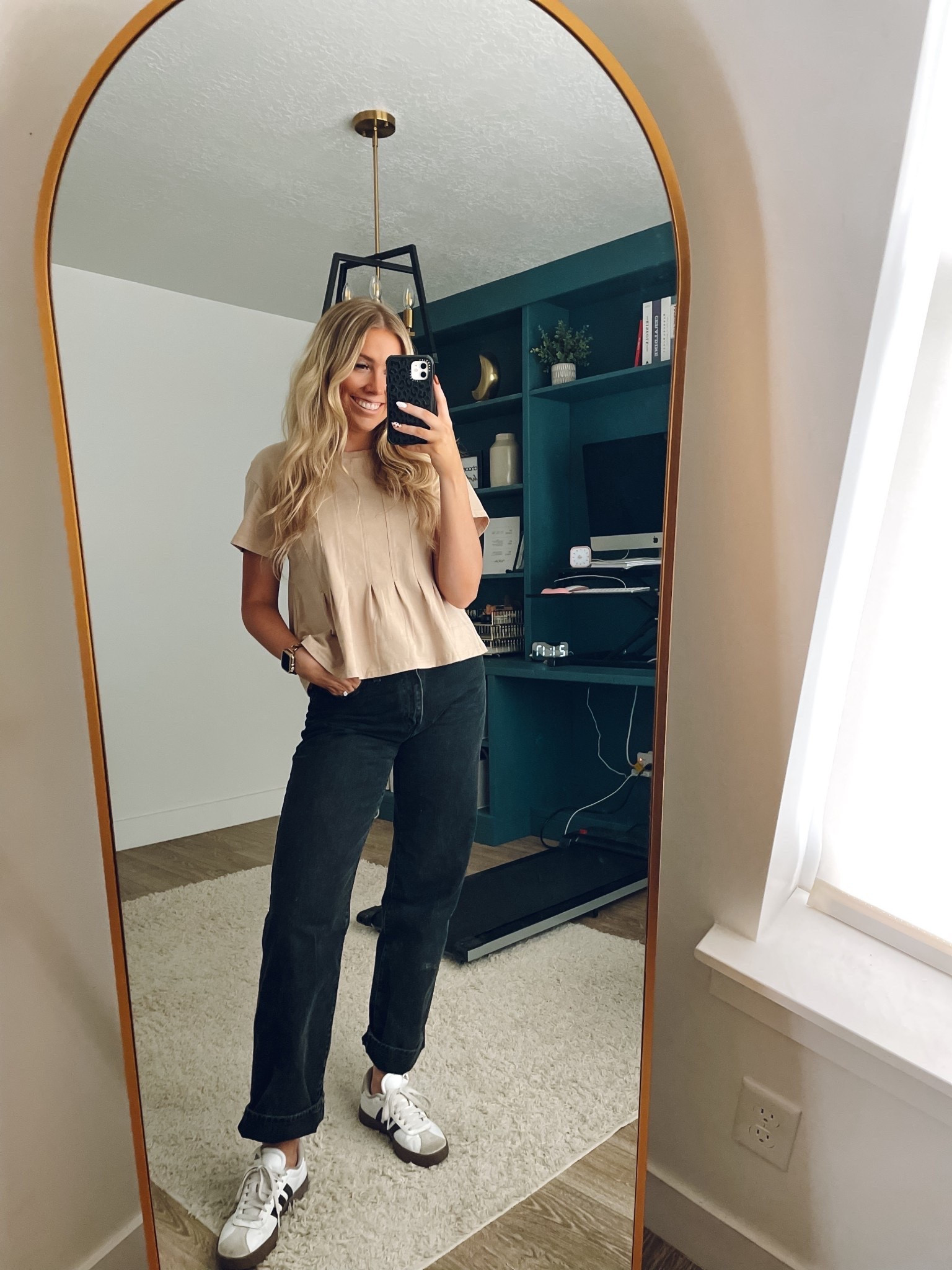 teacher casual outfit & these pants are on sale for prime big deal days!

peplum top: wearing usual M
black low rise jeans: true to size, size up for a bump
Adidas: true to size

| teacher outfit | fall outfit | bump friendly pregnant outfit 

#LTKBump #LTKSeasonal #LTKWorkwear