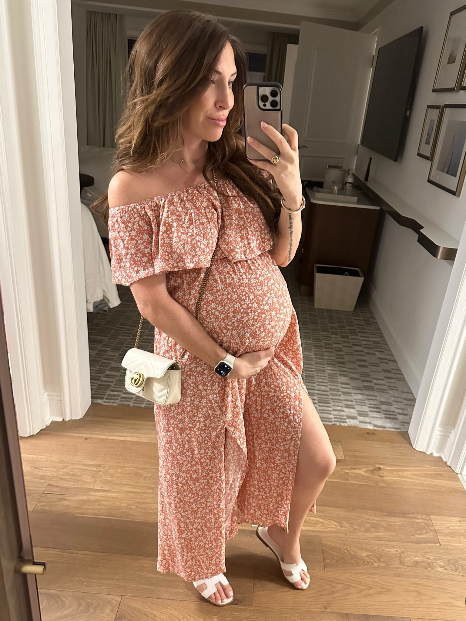 Sweet maternity dress that is comfy and cute. Big plus that you can totally get away with not wearing a bra with it. This dress grows with bump, but does not have ruched siding, so it can definitely be used postpartum and beyond. Great affordable purchase 😀

Also this is my favorite little bag to travel with! Goes with everything, teeny so it packs easily, and can also be worn as a waist bag 😍 

#LTKfindsunder50 #LTKitbag #LTKbump