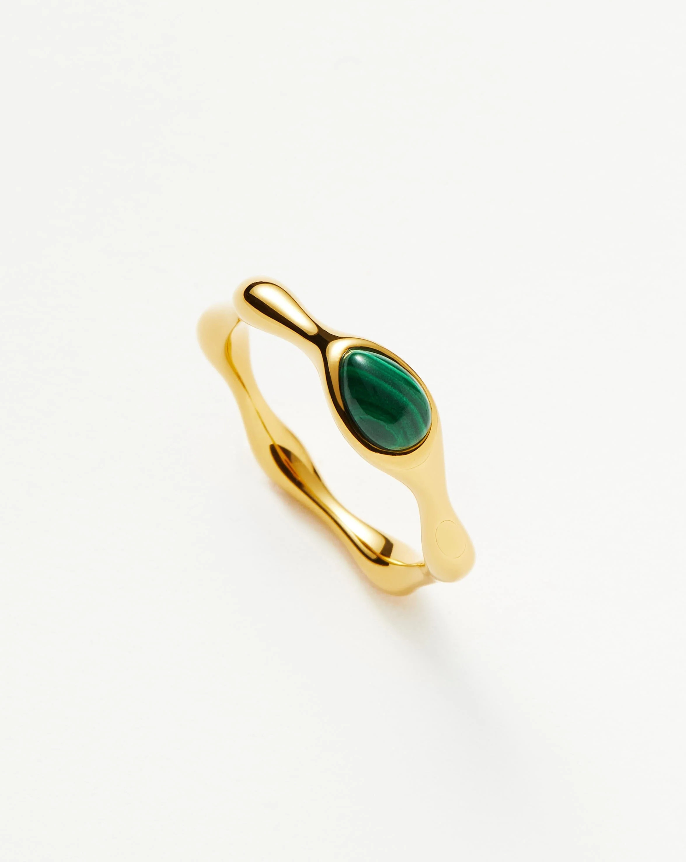 Magma Gemstone Stacking Ring | 18ct Recycled Gold Vermeil on Recycled Sterling Silver Rings | Missoma UK
