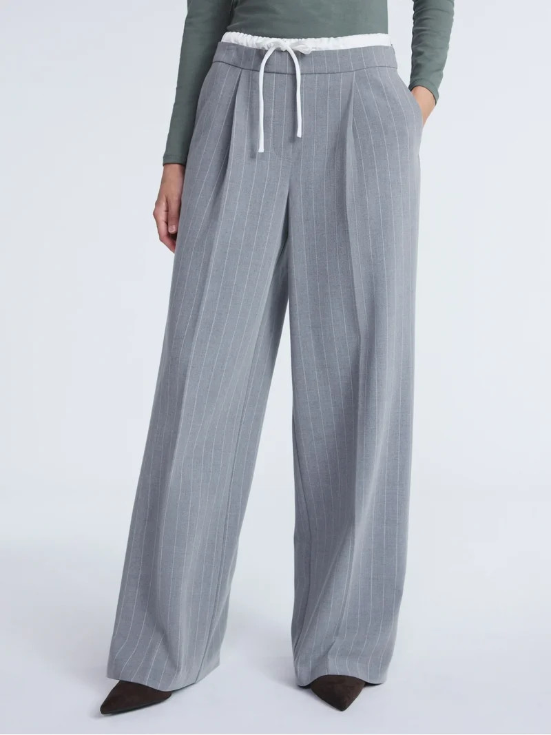Scoop Women’s and Women’s Plus Double Waisted Pants, Sizes 0-26 | Walmart (US)