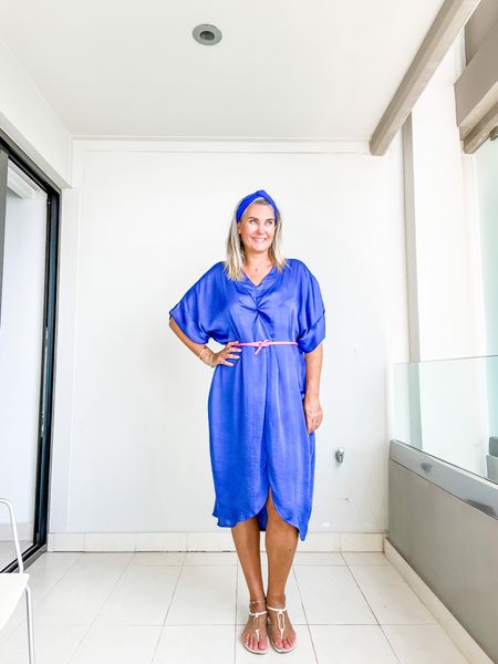 A kaftan dress is a vacation musthave. Wear with flip flops to the beach and a belt and a pair of heels or embellished sandals and take it to dinner. 

This cobalt blue kaftan dress is from Dutch brand Spicy Scarves and connect be linked (size 2). 



#LTKeurope #LTKtravel #LTKswim