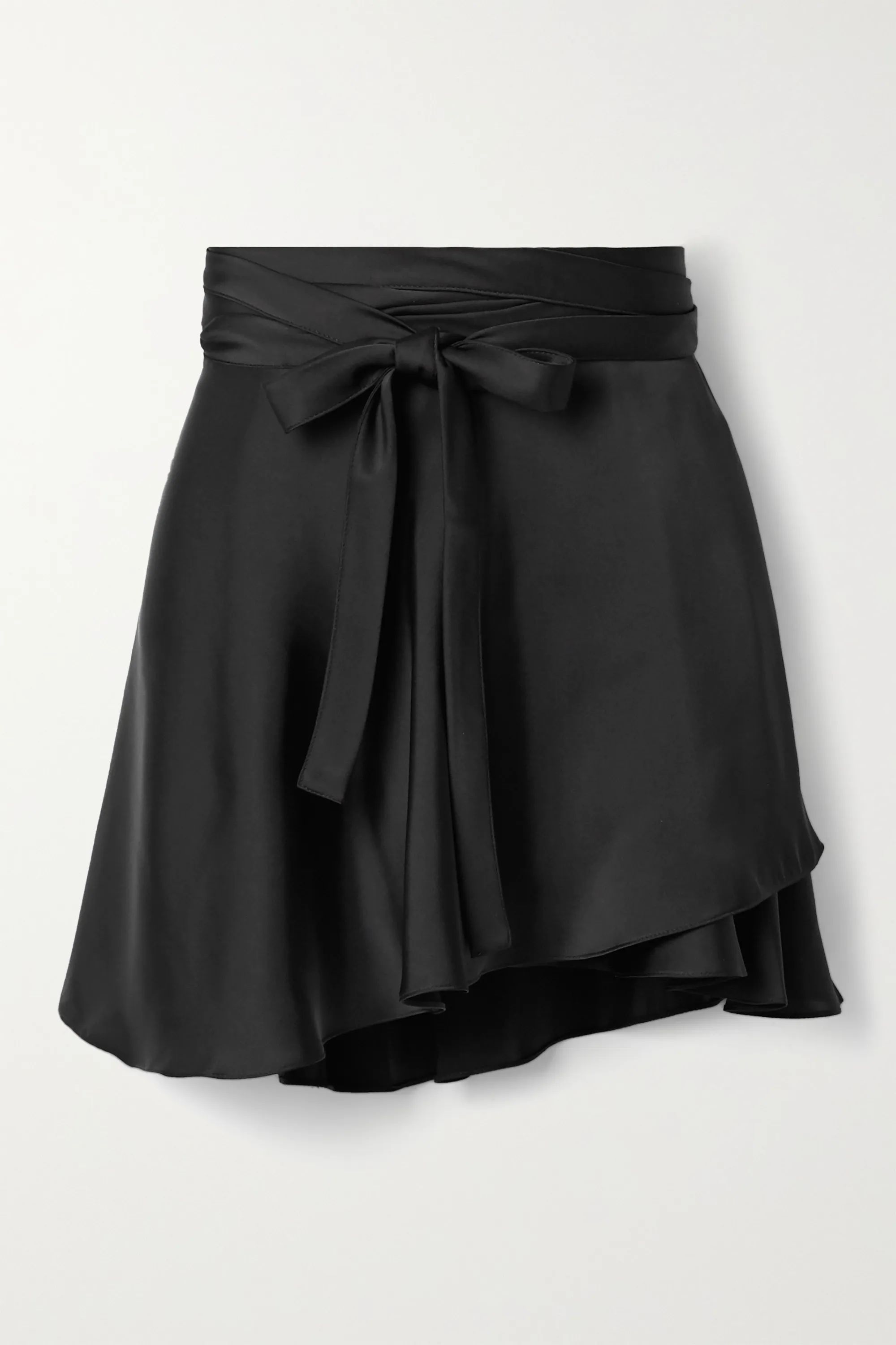 Ballerina satin wrap mini skirt | NET-A-PORTER (UK & EU)
