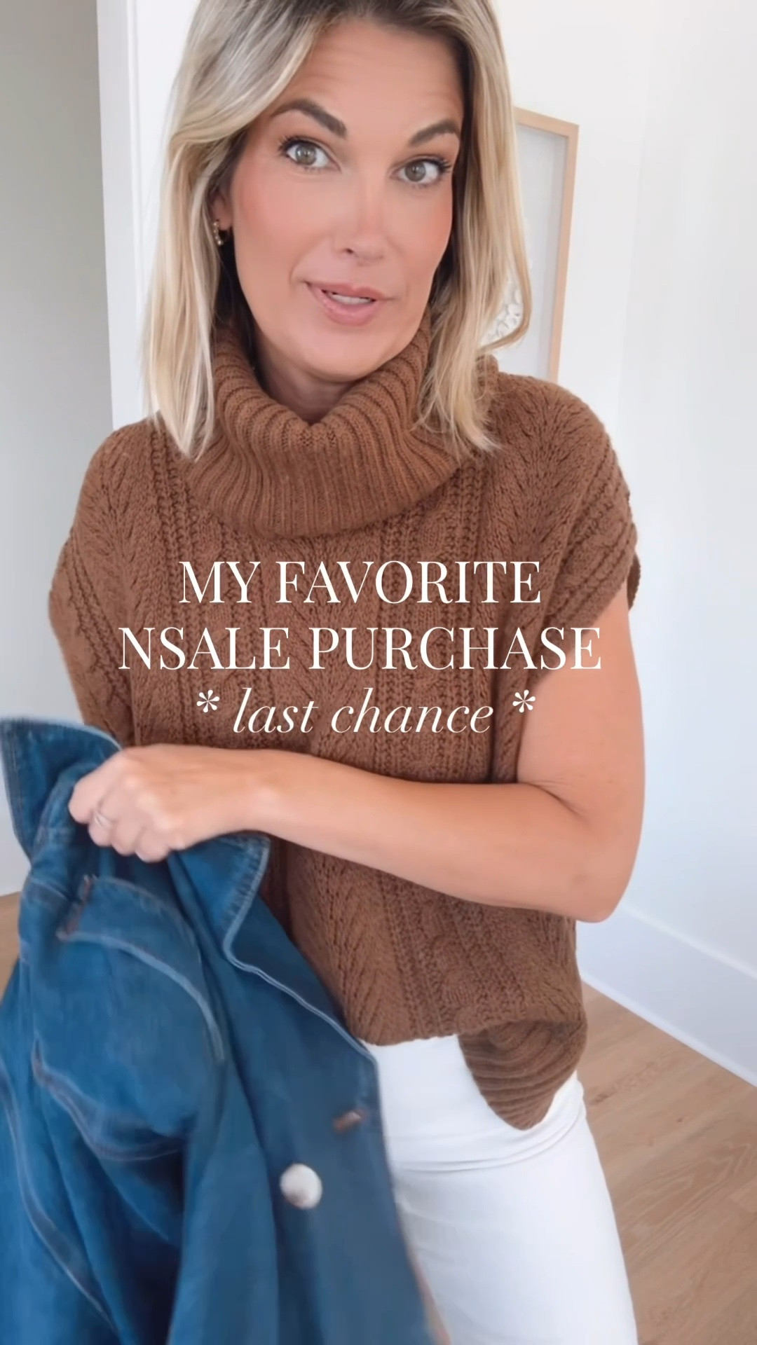 My favorite Nordstrom anniversary sale purchase was this fall transition sweater.  Sizes are popping in and out. I have size small and small in the jacket.  Wearing 27 tall in the white jeans. I’m 5’11”. Mule loafers true to size.

#LTKootd #LTKSaleAlert #LTKTall