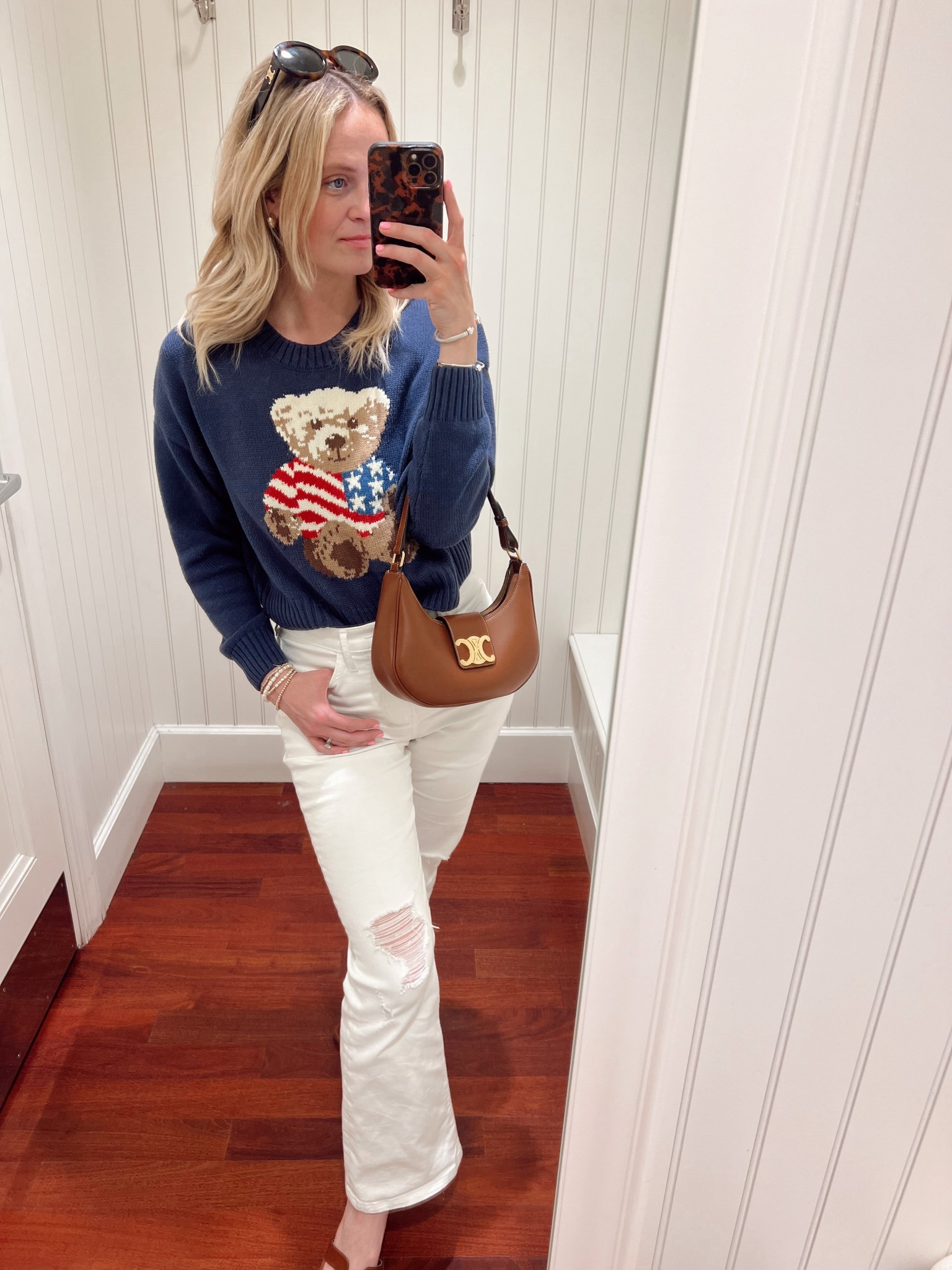 Loving this sweater! On sale too! 
🧸🇺🇸

#LTKSummerEdit #LTKSeasonal #LTKSaleAlert