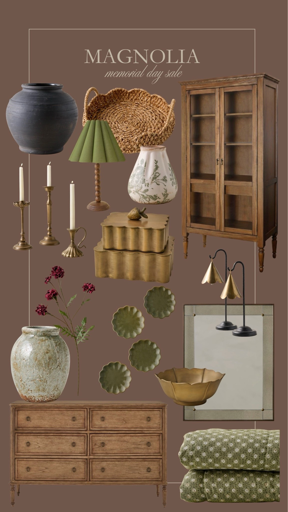 Magnolia Memorial Day sale 🤎 These pretty furniture finds and decor favorites are on major sale for this holiday weekend! 🙌🏻👏🏻