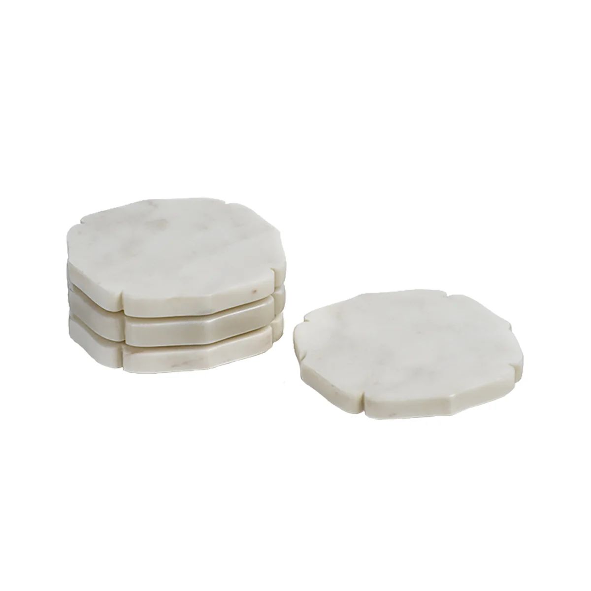Scallop Marble Coasters | Tuesday Made