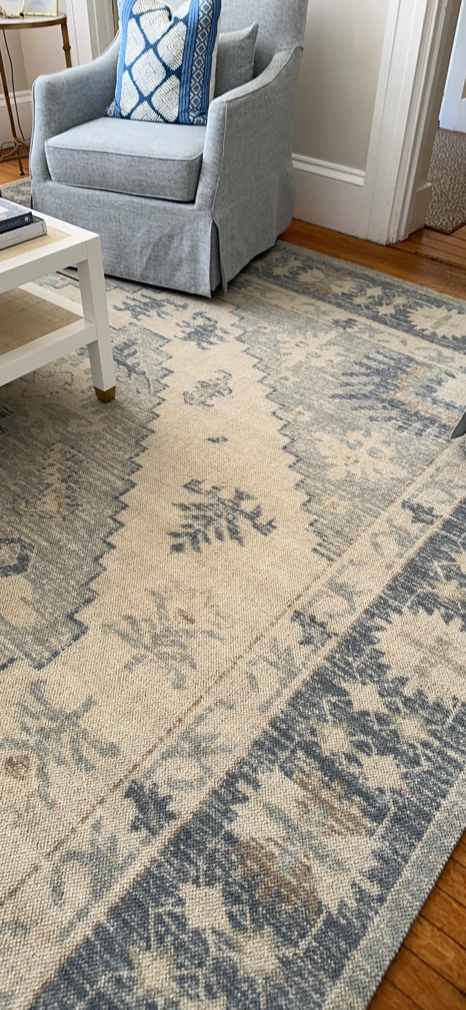 Momeni Anatolia Wool and Nylon Area Rug, 2'3" X 7'6" Runner, Blue | Amazon (US)