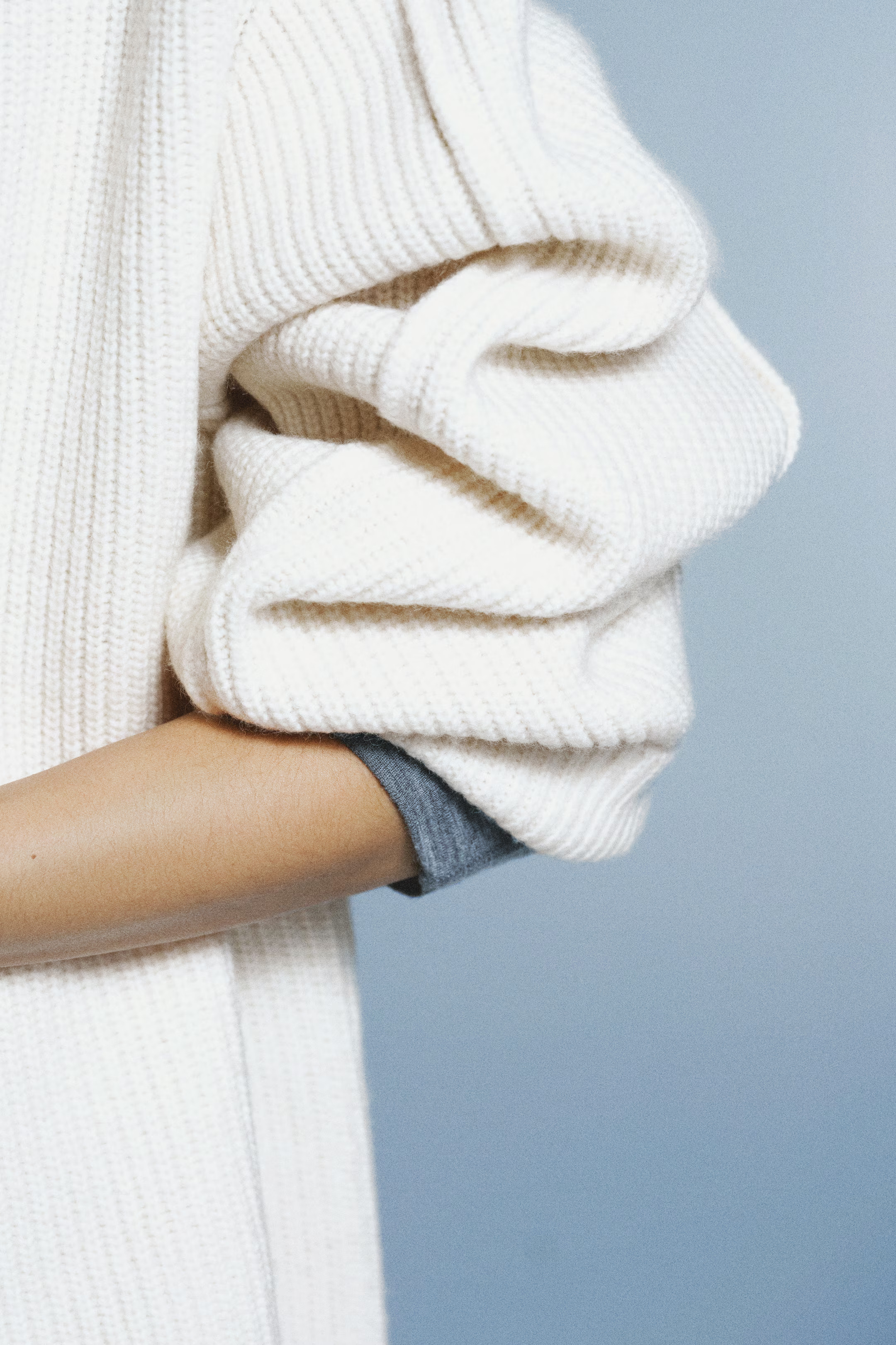 Rib-Knit Mock Turtleneck Sweater | H&M (US + CA)