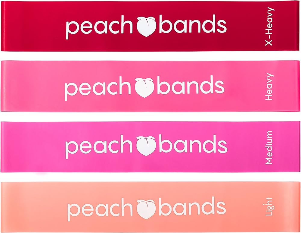 Peach Bands Resistance Bands Set - Exercise Workout Bands for Legs and Butt | Amazon (US)