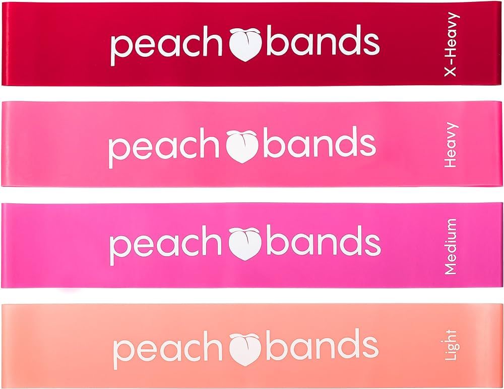 Peach Bands Resistance Bands Set - Exercise Workout Bands for Legs and Butt | Amazon (US)