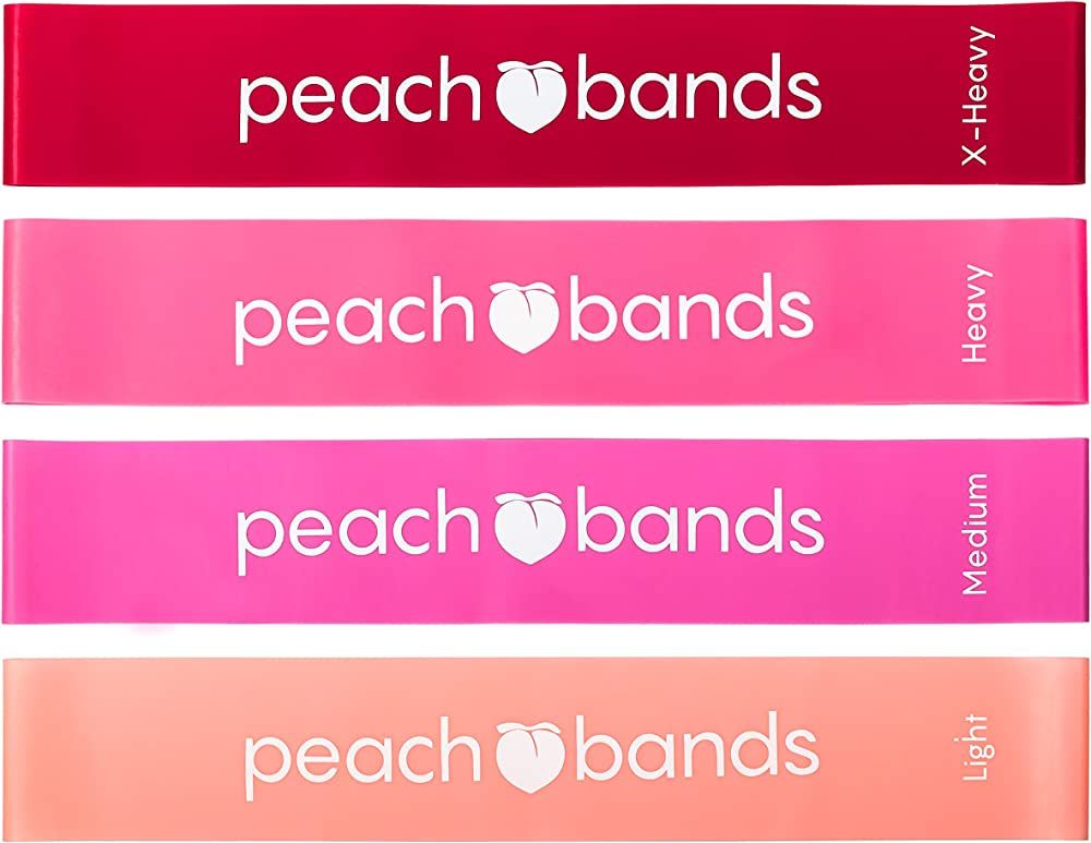 Peach Bands Resistance Bands Set - Exercise Workout Bands for Legs and Butt | Amazon (US)