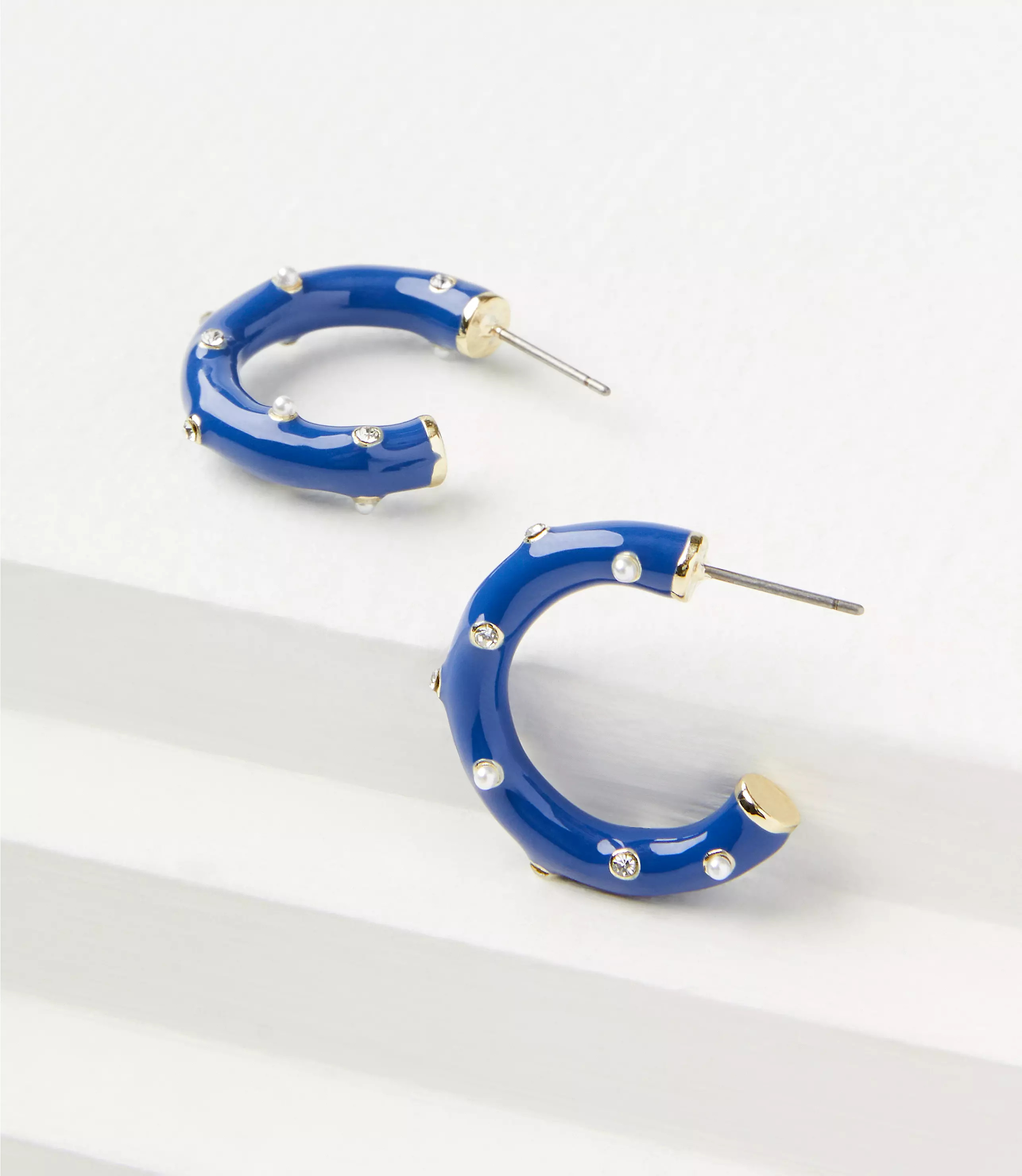 Pearlized Bubble Hoop Earrings | LOFT