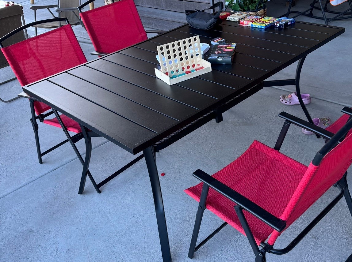 Just add food, friends, and a warm evening. 🌅 This table does the rest.

#LTKfoodie #LTKHome #LTKSeasonal