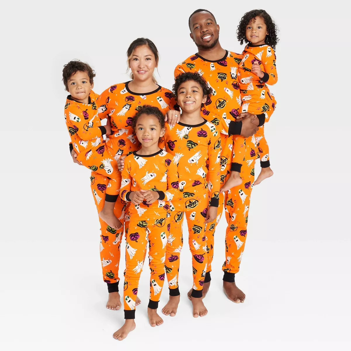 Ghost Print Glow-in-the-Dark Halloween Matching Family Pajama Set - Hyde & EEK! Boutique™ Orang... | Target
