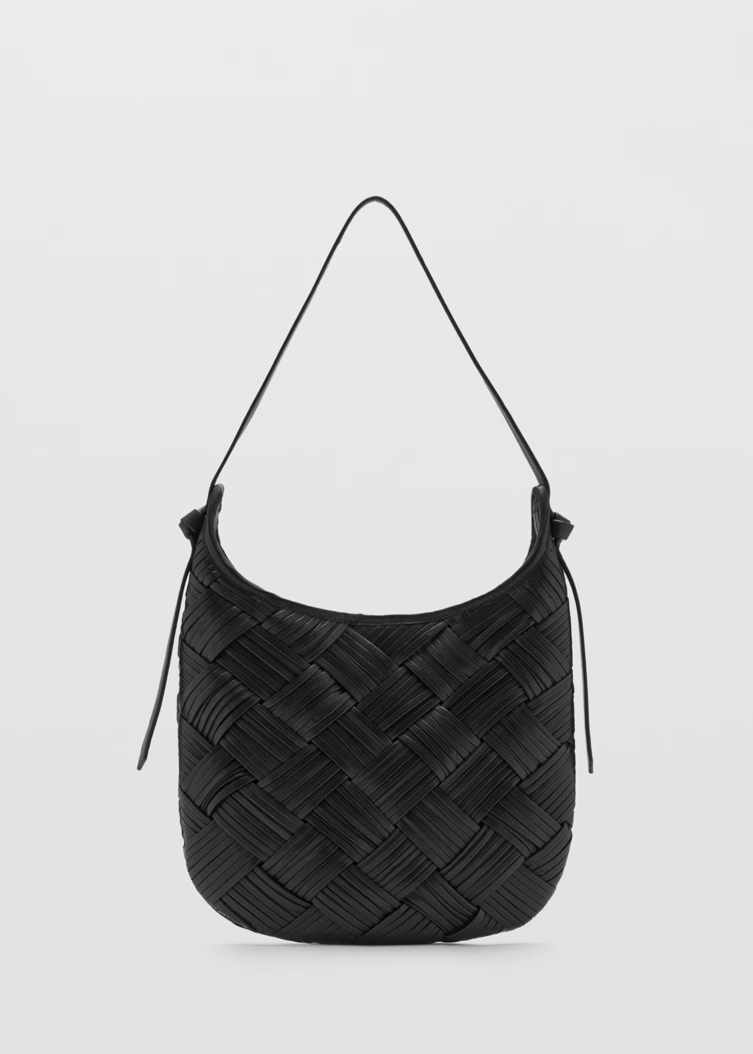 Braided leather bag - Women | MANGO USA | Mango (US/MX/AU)