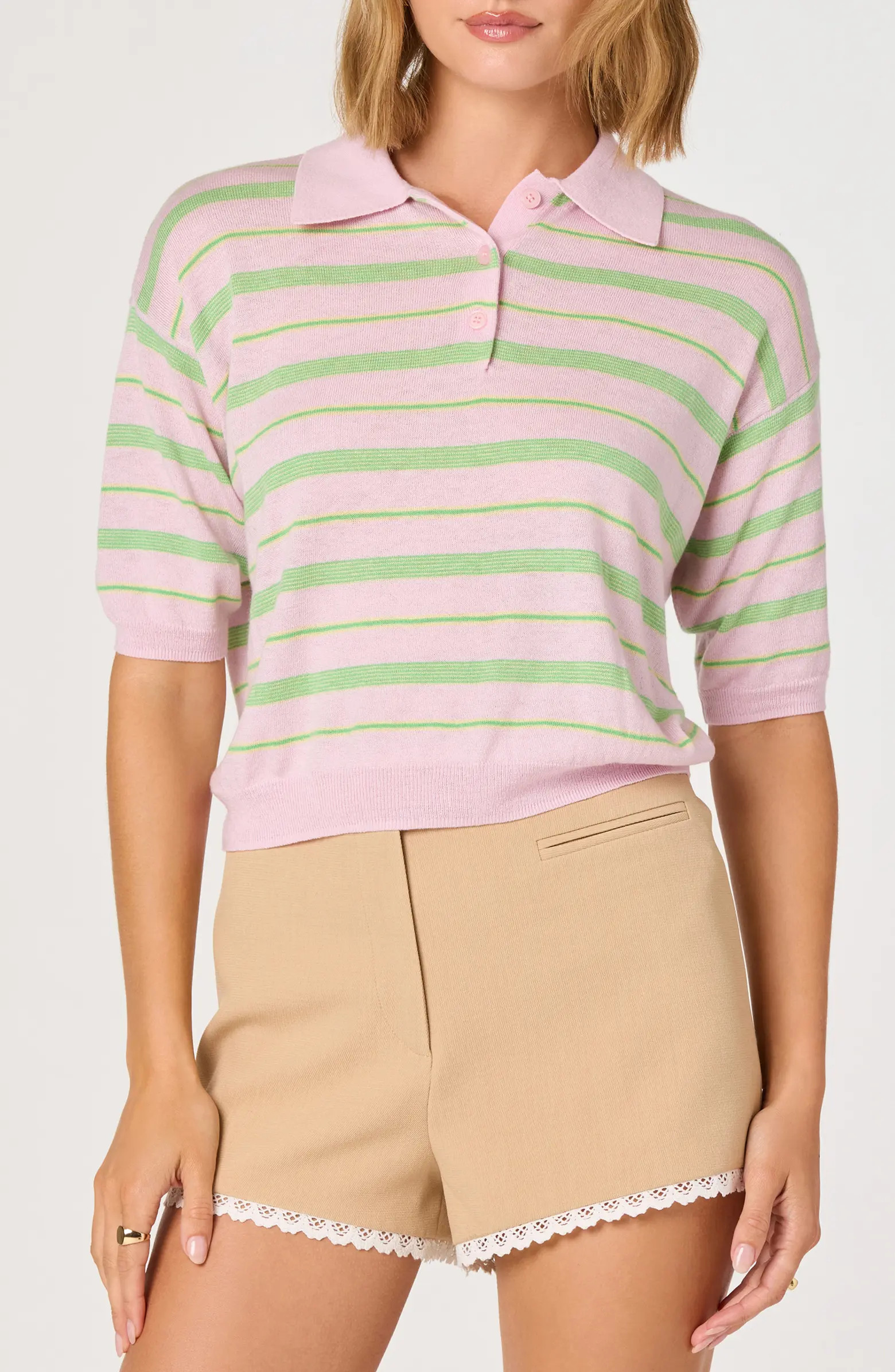 Scottie Stripe Knit Polo | Nordstrom